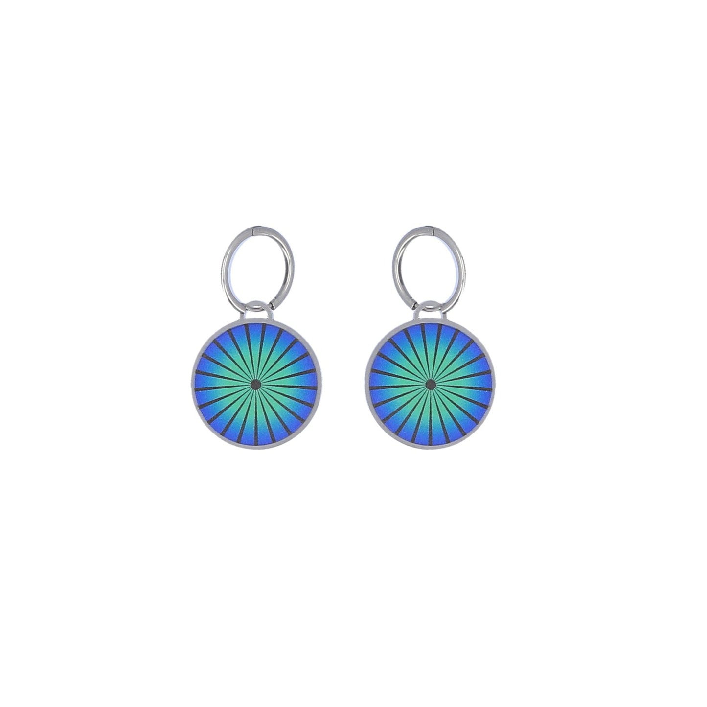 SALE: Optical Earrings Green