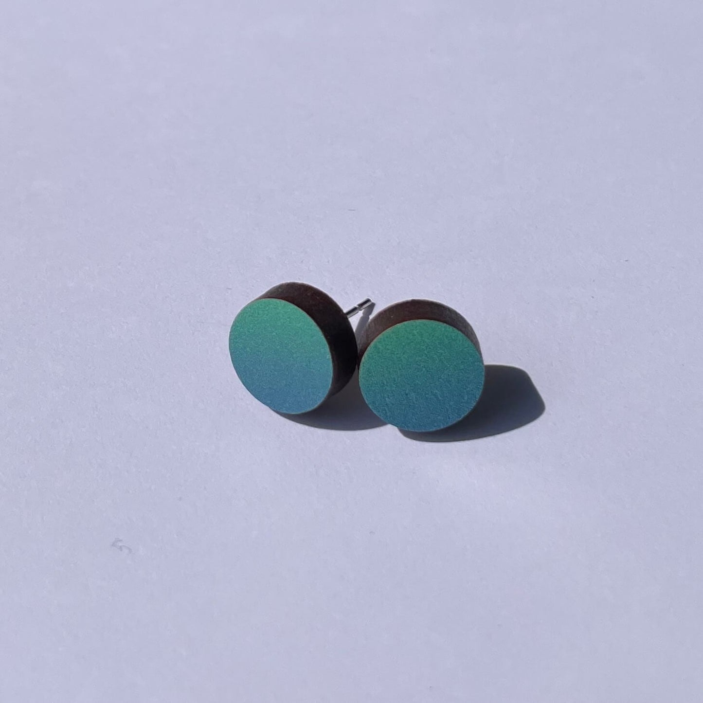 Circle Studs Sea Green