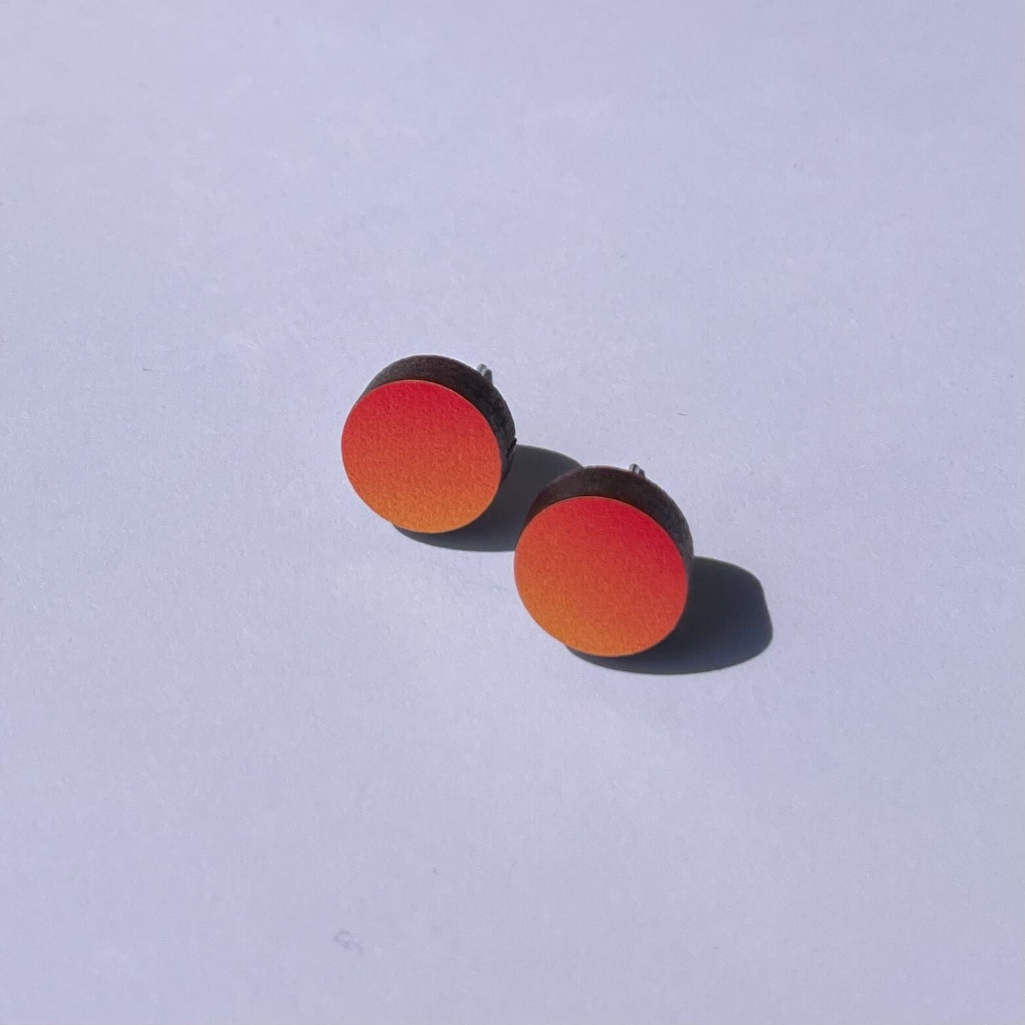 Circle Studs Fire Orange