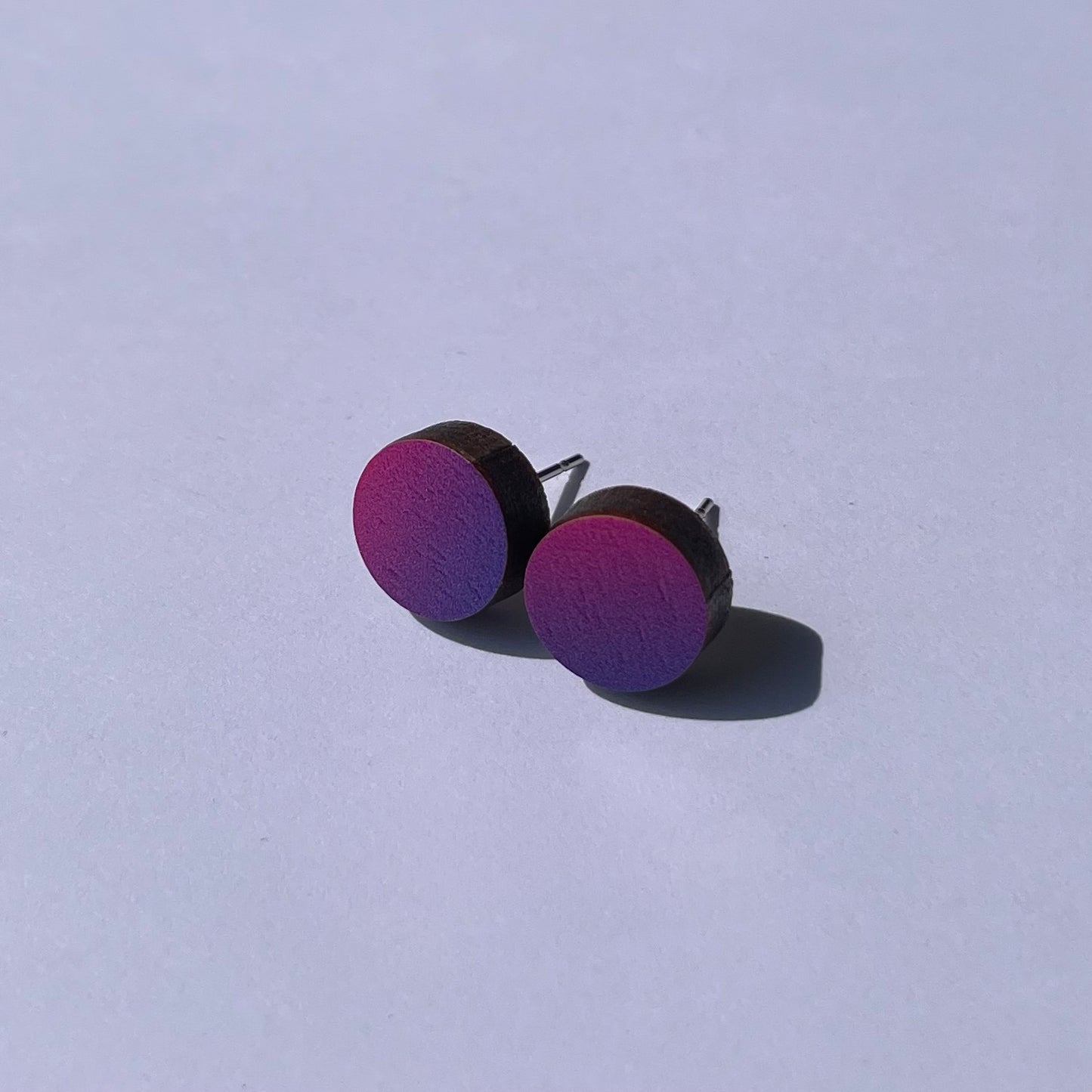 Circle Studs Purple Haze