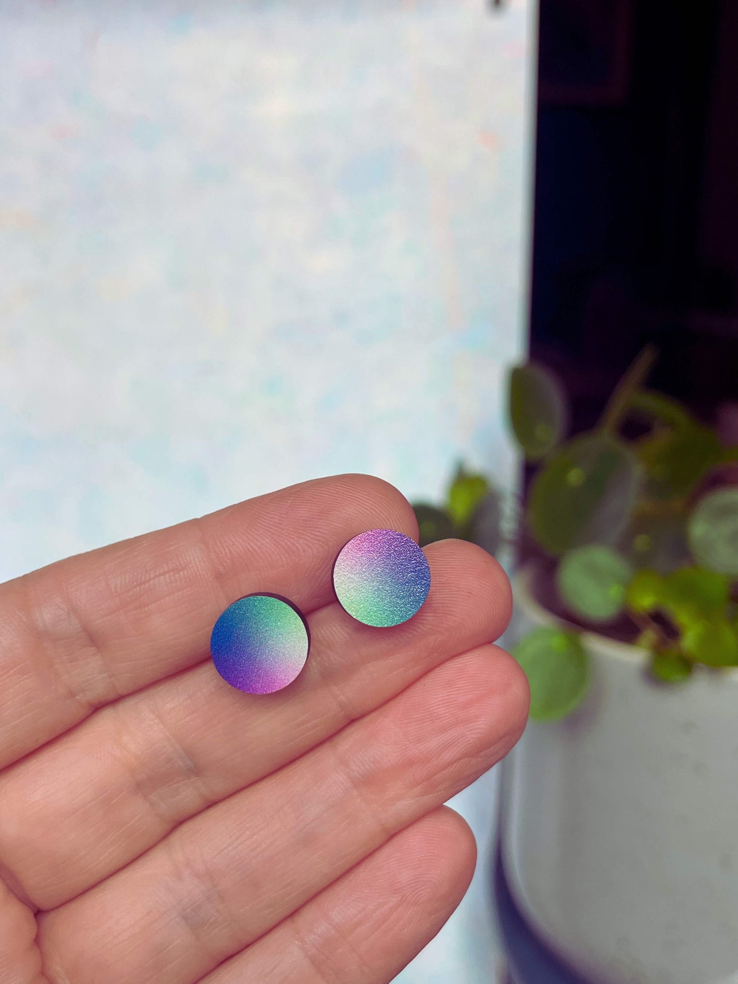 Circle Studs Galaxy