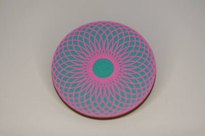 SALE: Spiro-Flo Wooden Pin Brooch